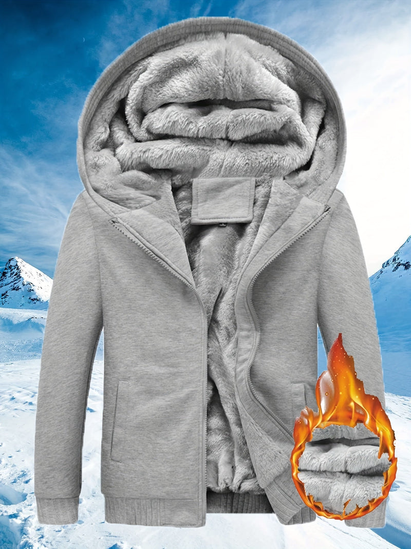 Winter Warm Fleece Jack met Capuchon - Dario