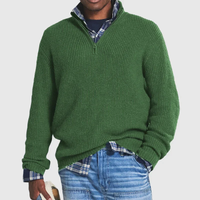 Casual Men's Sweater with Zipper - Max