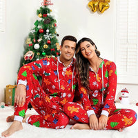 Comfortabele Koppel Kerst Matching Onesie Pyjama's - SnuggleDuo