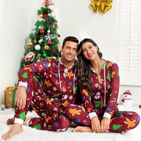 Comfortabele Koppel Kerst Matching Onesie Pyjama's - SnuggleDuo