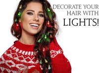 16-Piece Lighted Christmas Hair Accessories - TwinkleTresses