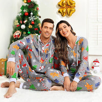 Comfortabele Koppel Kerst Matching Onesie Pyjama's - SnuggleDuo