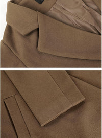 Dames Winter Wollen Jas met Notch Revers - Sofia