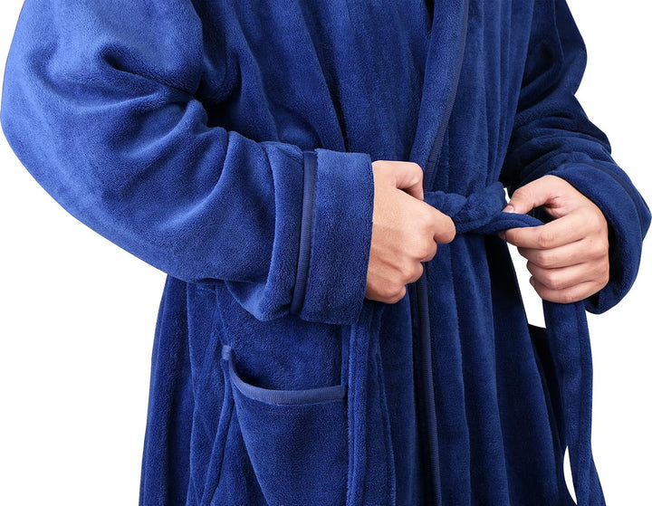 Comfortable Men's Fleece Bathrobe - Harry