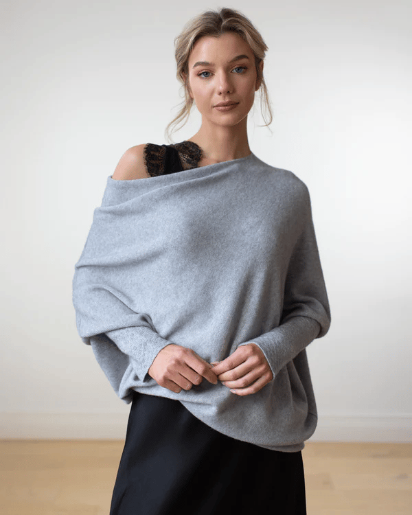 Trendy Off-Shoulder Sweater for Women - Livia