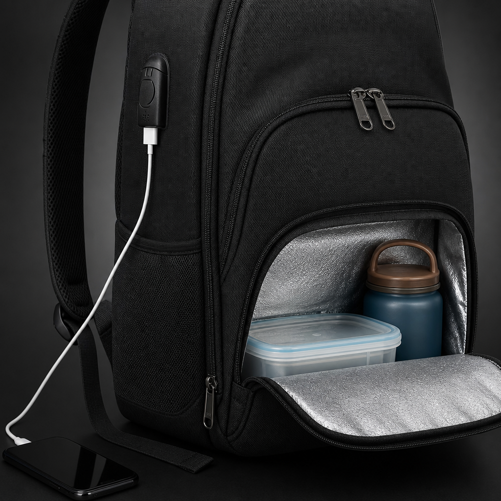 Waterdichte Rugzak met Laptopvak & Koelvak – Packero