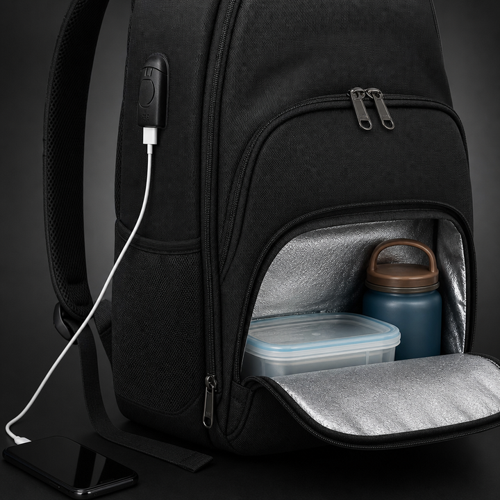 Waterdichte Rugzak met Laptopvak & Koelvak – Packero