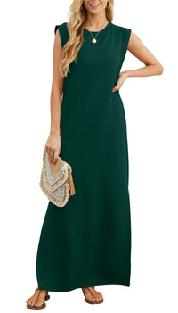 Airy maxi dress with pockets for women – Romy