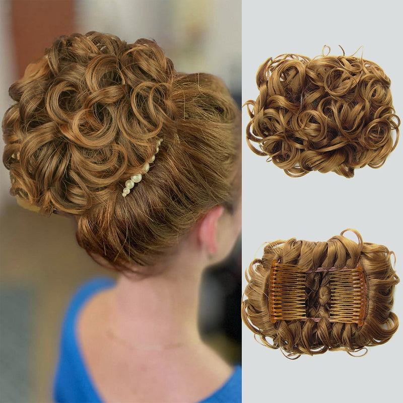 Curly Bun Hair Extension – FluffyFix
