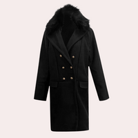 Stylish Warm Black Winter Coat for Men - Vincenzo