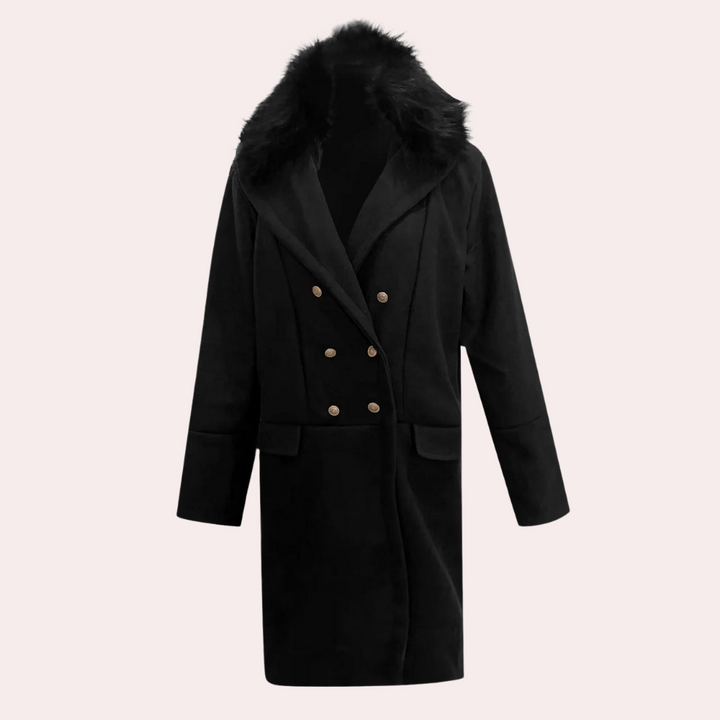 Stylish Warm Black Winter Coat for Men - Vincenzo