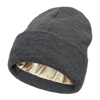 Winter Beanie with Silk Lining - Noor