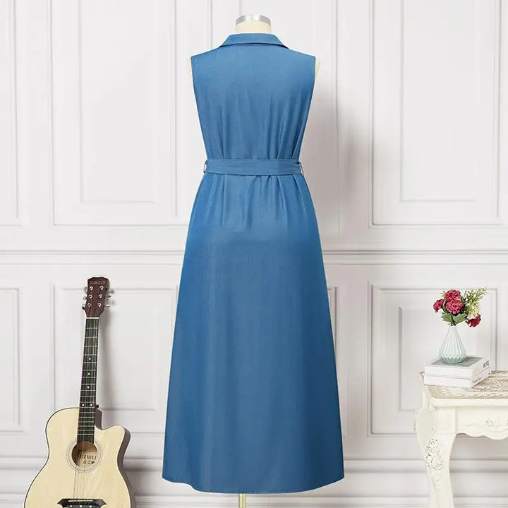 Sammy Jackson™ Melissa Plus-Size Denim Dress | Stylish & Casual