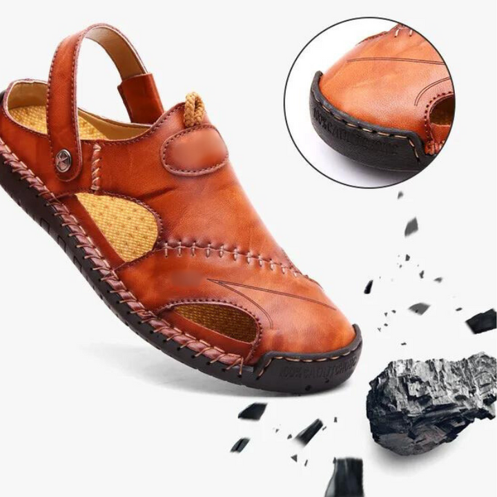 Orthopedic Leather Men's Sandals – Marco