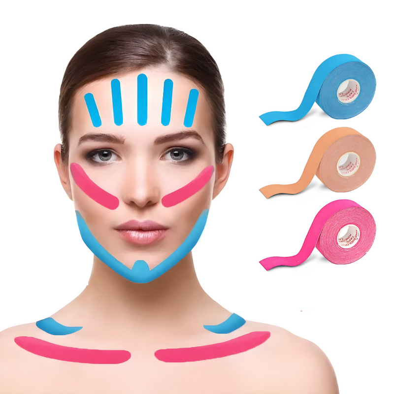 Kinesiotape voor Gezicht en Hals - DermaTape
