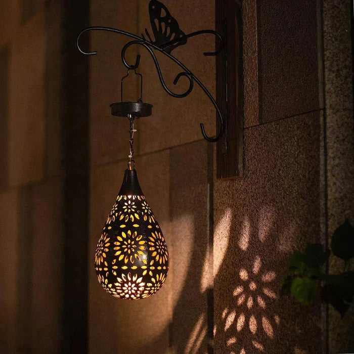 Lampa ogrodowa odporna na warunki atmosferyczne i zasilana energią słoneczną - SolarLuxe