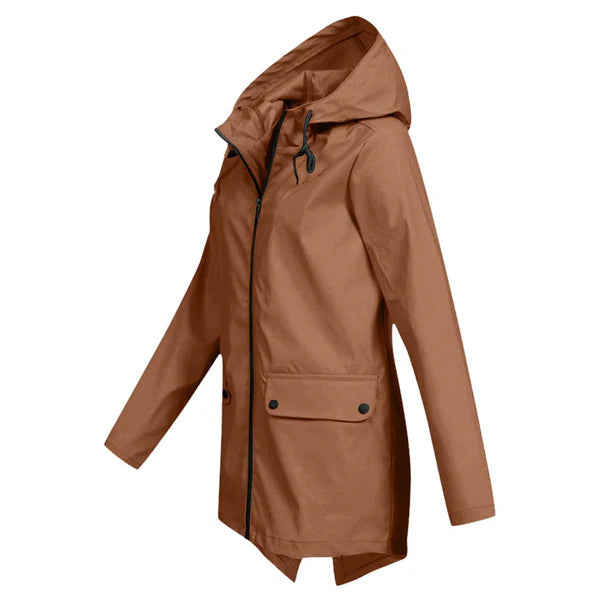 Trendy Dames Regenjas met Capuchon - Liora