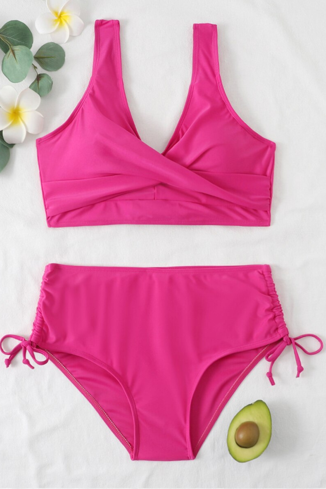 Solid Bikini Set with Sporty Twist – Solea