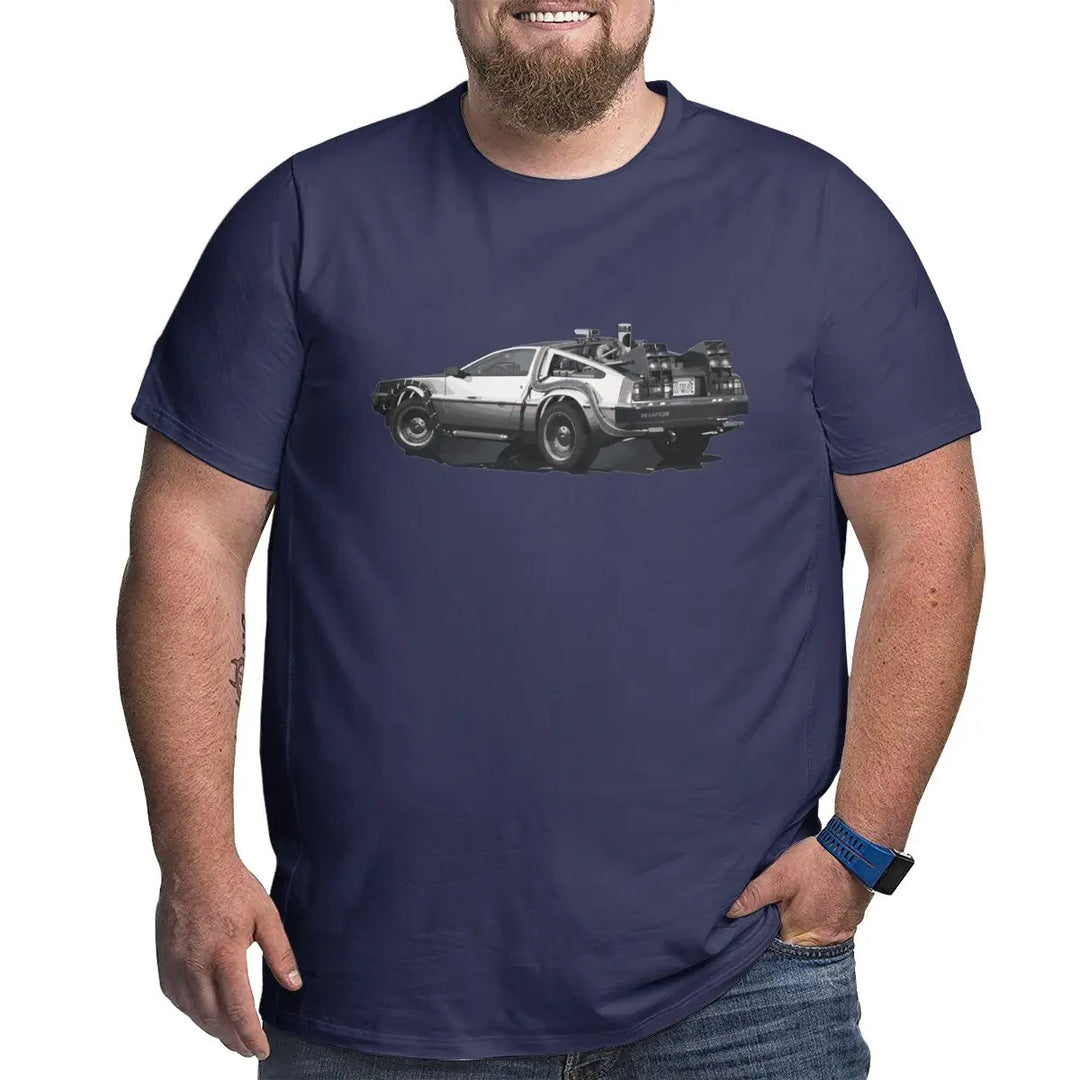 Sammy Jackson™ Back To The Future Delorean T-Shirt | Plus size T-shirt