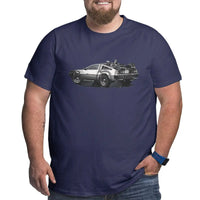 Sammy Jackson™ Back To The Future Delorean T-Shirt | Plus size T-shirt