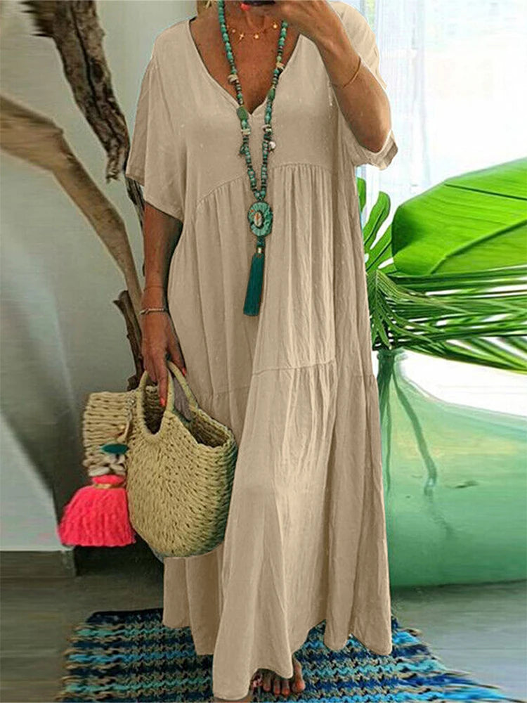 Sammy Jackson™ Elizabeth Plus-Size Summer Dress | Casual & Trendy