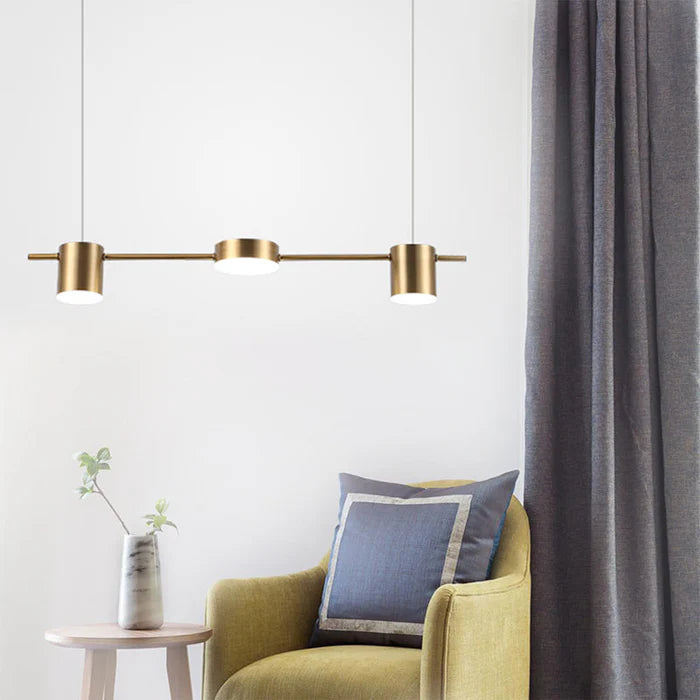 Nowoczesna aluminiowa lampa wisząca - AuraDrum