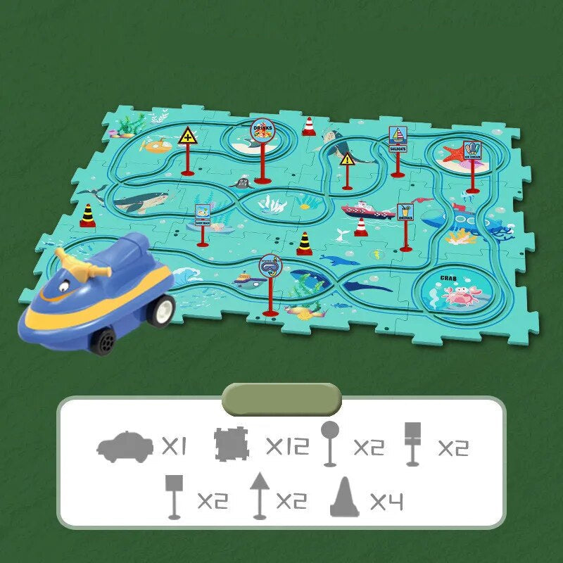 Educational Vehicle Puzzle Set - CleverKids