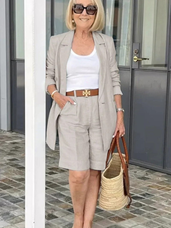 Trendy Women's Linen Summer Set – Camille
