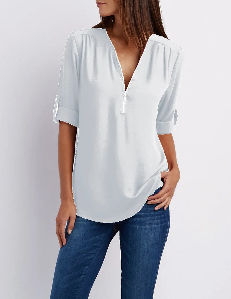 Sammy Jackson™ Lieve Plus-Size Blouse | Casual & Stijlvol