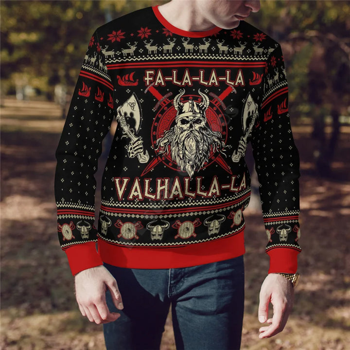 Sammy Jackson™ Viking Christmas Sweater | YuleTattoo Christmas sweater