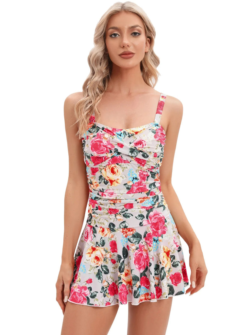 Sammy Jackson™ Noor Plus-Size Swimsuit Dress | Trendy & Cheerful