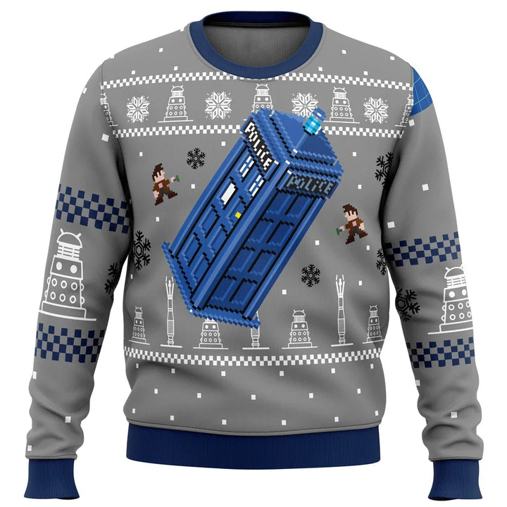 Sammy Jackson™ Tardis Sweater | The Christmas sweater for Whovians!