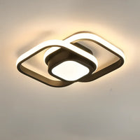 Modern LED Ceiling Lamp with Double Ring Design - Twilight Rings