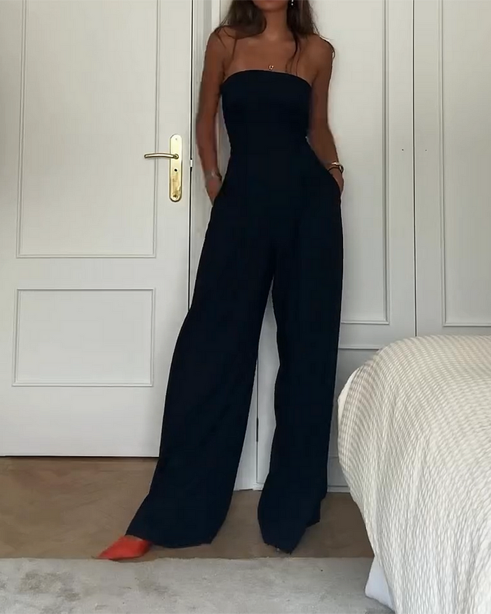 Schoudervrije & Stijlvolle Dames Jumpsuit voor elke gelegenheid – Elina