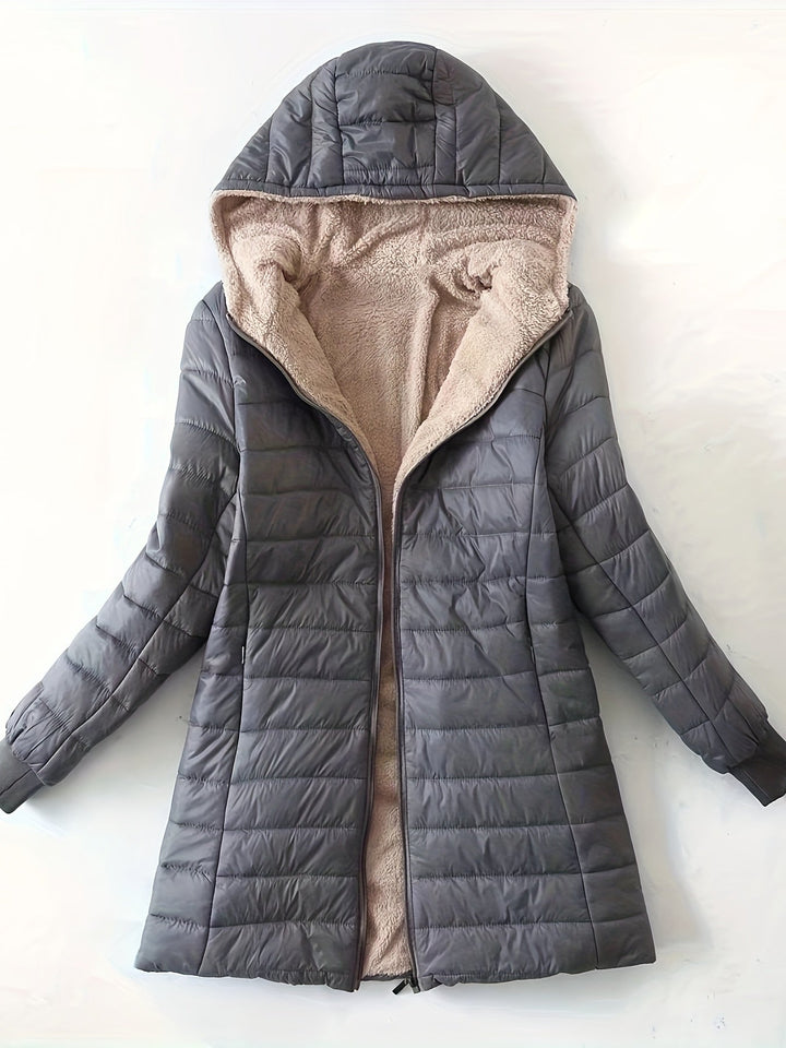Fleece Gevoerde Damesjas met Ritssluiting - Eliza