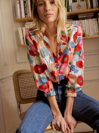 Klassieke Gekraagde Blouse met Lange Mouwen - Sophia