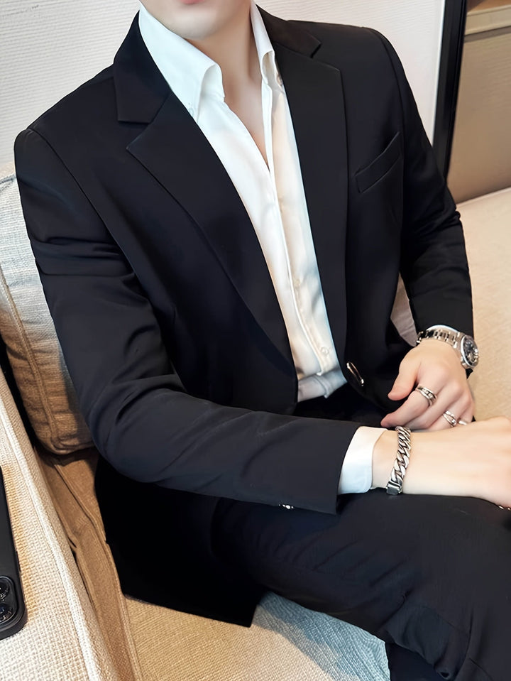 Classic Black Men's Blazer - Lars