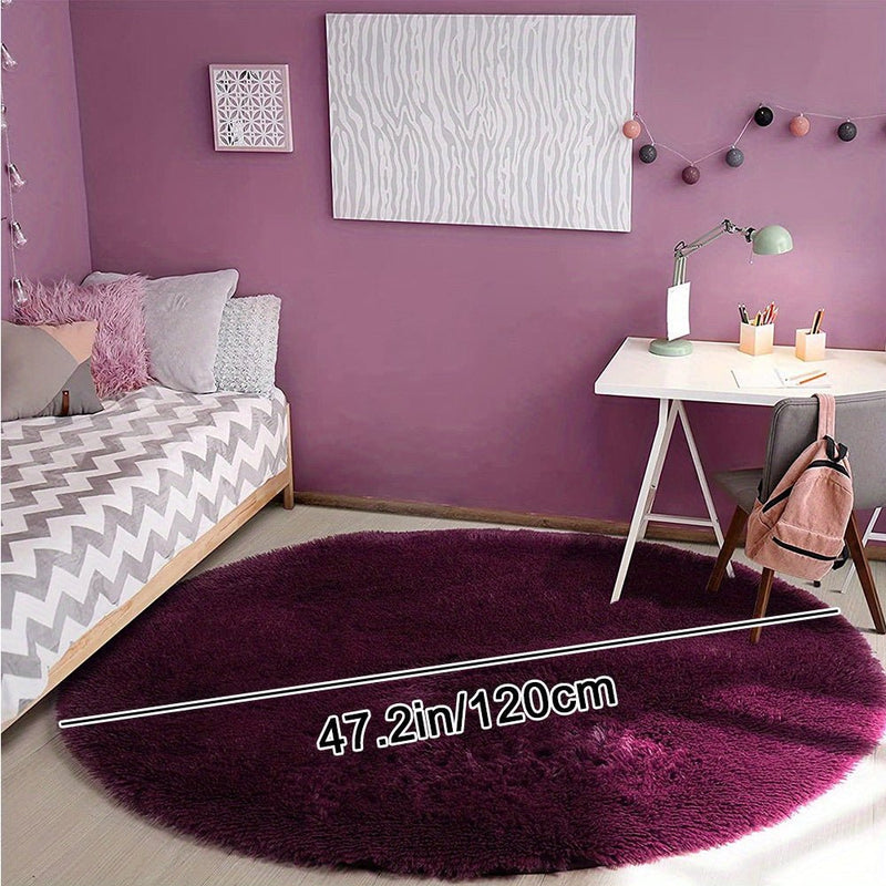 Rond Fluffy Vloerkleed - Clouda