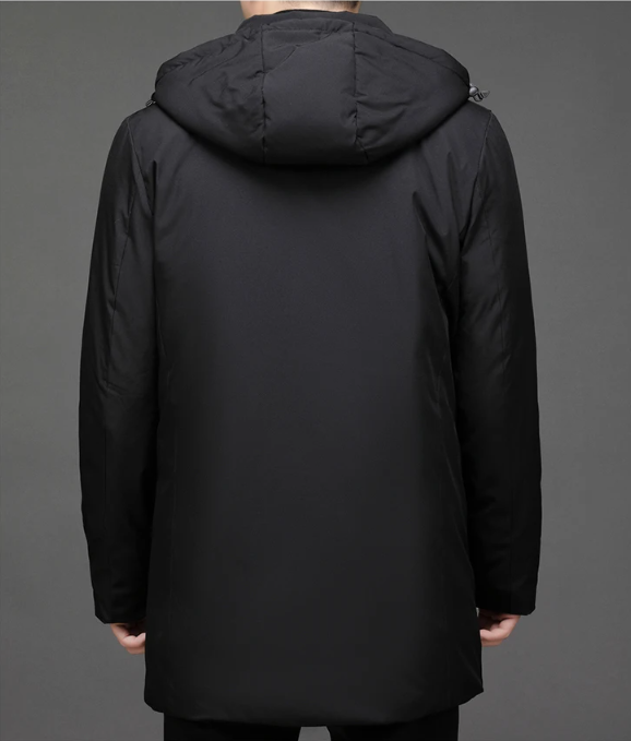 Classic Down Jacket with Hood - Victor