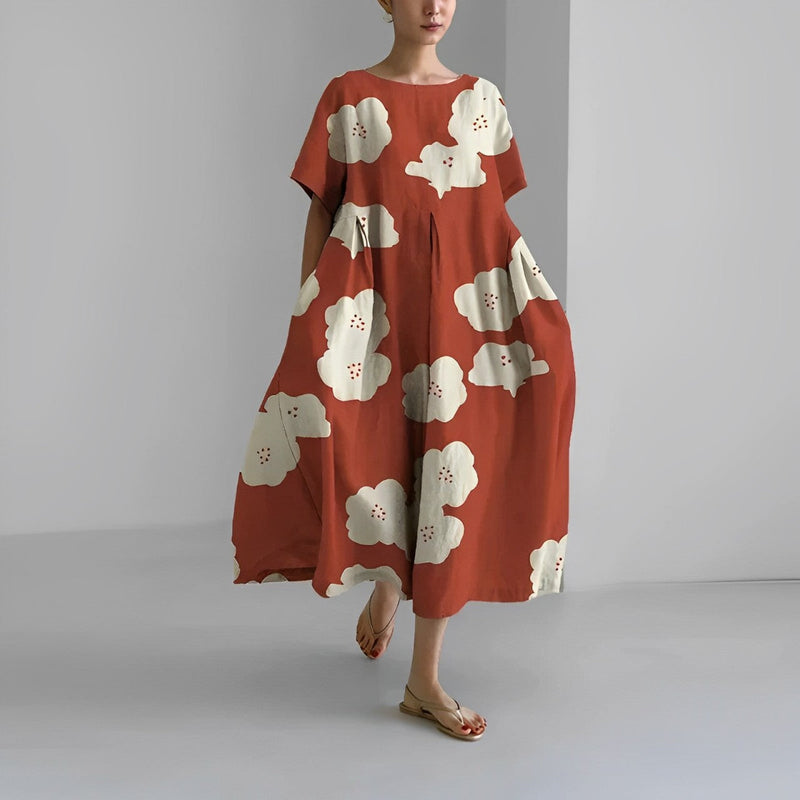 Sukienka Maxi Boho-Kwiaty - FloraChic