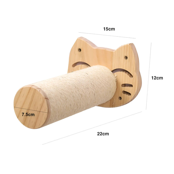 Wandklimplank voor Katten met Krabpaal - ClimbPaws