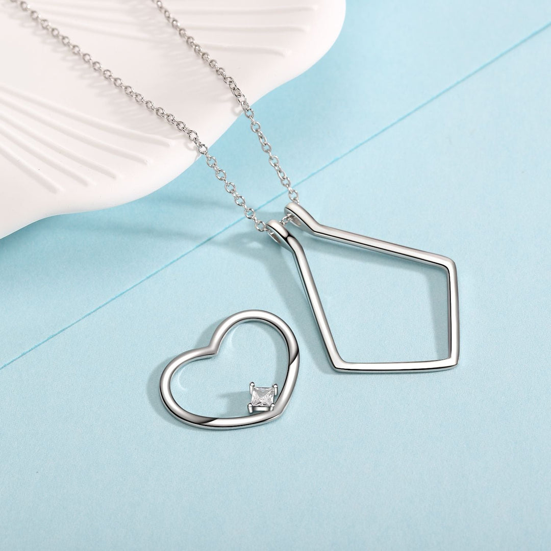 Ring Holder Heart Necklace - Amelina