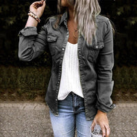 Stylish Women's Denim Jacket - Elisa