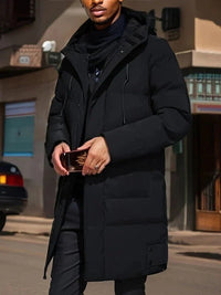 Warm Quilted Long Coat – Milan