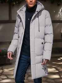 Warm Quilted Long Coat – Milan
