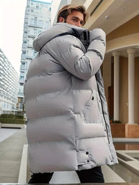 Warm Quilted Long Coat – Milan