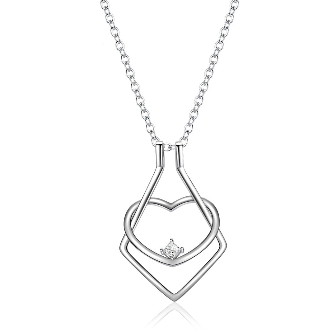 Ring Holder Heart Necklace - Amelina