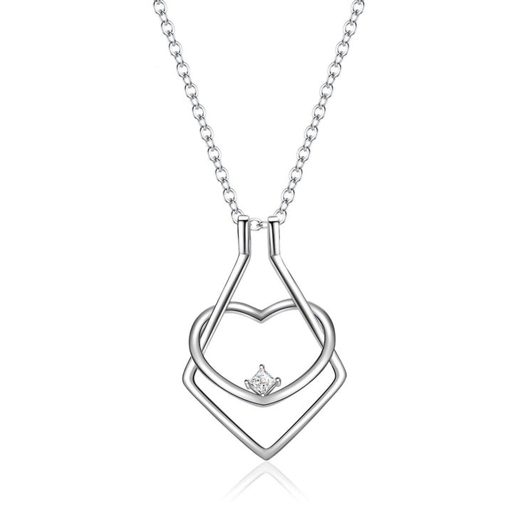 Ring Holder Heart Necklace - Amelina
