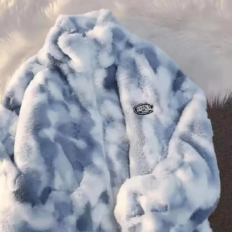 Tie-Dye Fleece Jacket for Women - Nila