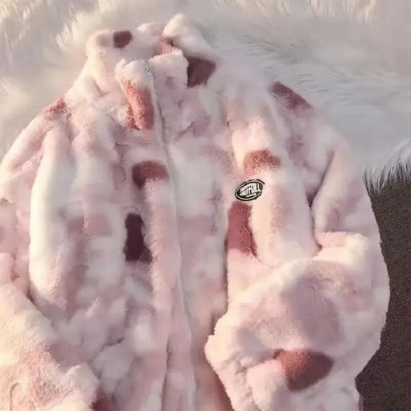 Tie-Dye Fleece Jacket for Women - Nila